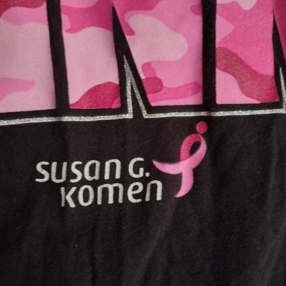 "SOLD 🪖 in PINK" Susan G Komen T-shirt - Picture 6 of 13
